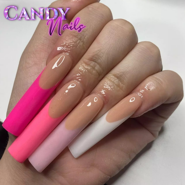 Soft gel tips French Bamboo 400 pcs