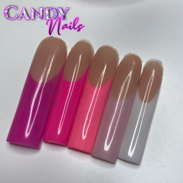 Soft gel tips French Bamboo 400 pcs