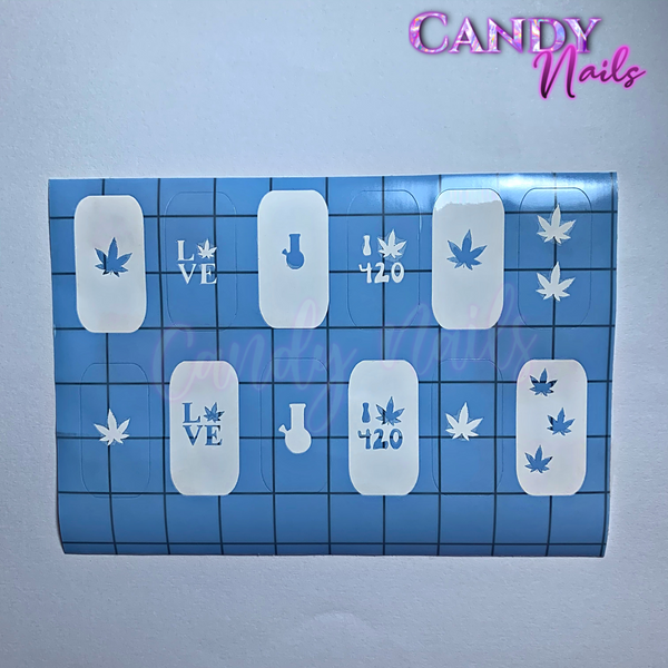 Mary Jane Nail Stencils